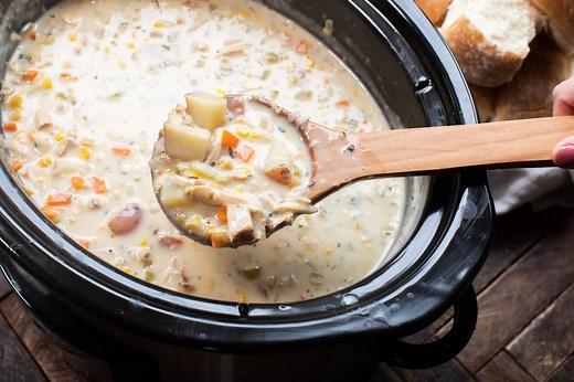 Slow Cooker Turkey Chowder