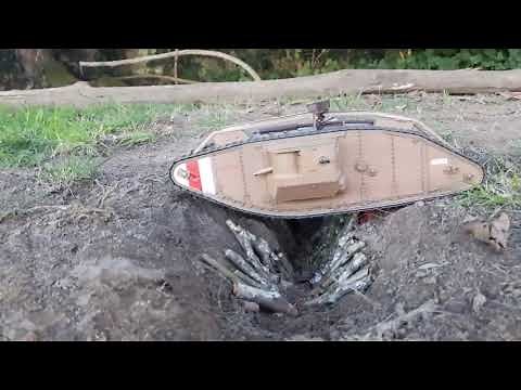 1/35 Tamiya Mk IV tank rc conversion - pyrotechnic gun effects, smoking exhaust.