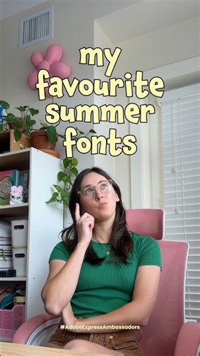 Top 6 summer fonts in Adobe Express 🌞