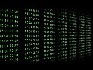 Hexadecimal Code - Data flow - green