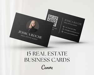 15 Real Estate Business Card Templates | Canva Realtor Business Card | Luxury Business Card Bundle | Modern Real Estate Marketing Templates - Etsy Canada