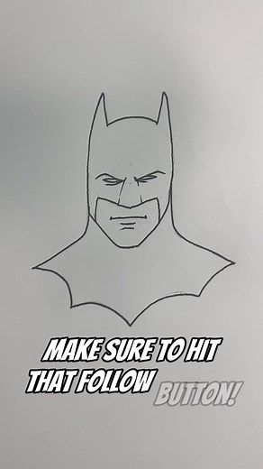 Easy way to draw #batman who should I do next? #drawingtutorial #howtodrawbatman #art #drawing #viralart