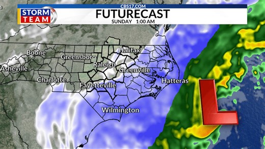Snow, hurricane-force winds hit NC coast