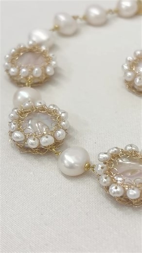 Carolina Wong Jewellery on Instagram: "The Bianca Set gives a fresh take on the classic pearl. Each baroque pearl is wrapped in delicate hand-crocheted wire, accented with tiny freshwater pearls. A perfect choice for those who adore pearls but crave something truly distinctive! #CarolinaWong #handmadejewellery #sustainable #winterstyle #London #sustainablejewellery #winterfashion #cozyseason #winterootd #winterglam #pearl #set #earrings #necklace #handmade #statement #bridal #bridaljewellery #lo