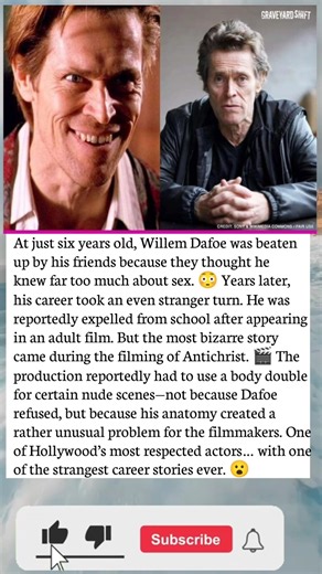Willem Dafoe’s Bizarre Hollywood Story That Sounds Unreal! 🤯🔥