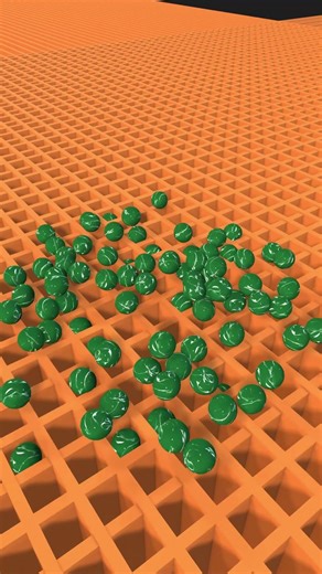 TrendAsmr 3D satisfying ball into the grid #shorts