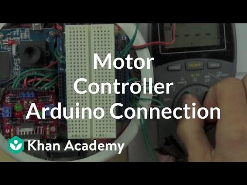 Motor controller connection to Arduino | Electrical engineering | Khan Academy