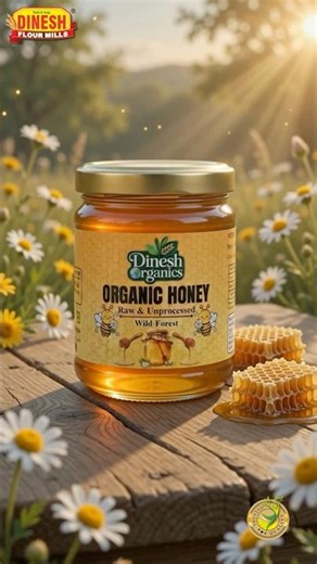 🍯 Raw & Unprocessed Organic Honey | Dinesh Organics 🌼🐝