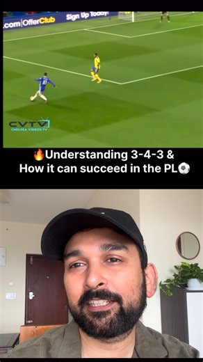 Indian sports storyteller on Instagram: "🔥Understanding Football :- Formation 3-4-3 and how it can succeed in the Premier League..⚽️ The 3-4-3 is not a plug-and-play formation. It only works when every role is filled by the right profile. Conte’s Chelsea succeeded because the system was built on: • Elite wing-backs who could hold width and defend transitions • A double pivot that won duels and recycled possession quickly • Wide forwards who attacked half-spaces instead of hugging the touchline 
