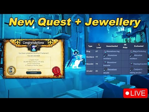 New Quest + Moonstone Jewellery! | Runescape 3