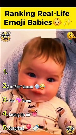 Ranking Real-Life Baby Emojis 👶✨