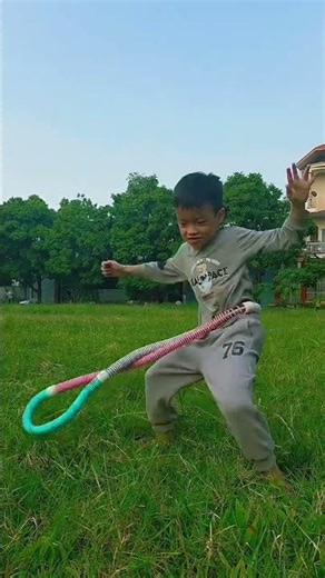 Hula hoop for waist slimming: a simple exercise.