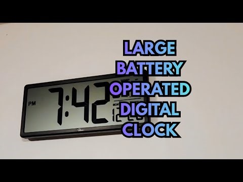 Large Battery Operated Digital Wall Clock w/ Backlight - Review
