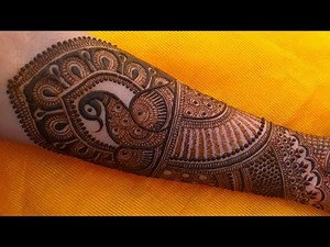 Beautiful peacock mehndi design | Bridal mehndi tutorial | Gorgeous mehndi design | Full hand henna