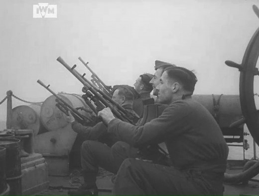Troops test Bren guns during training at Loch Fyne, Scotland, in preparation for the raid on Bruneval (Operation Biting) in France, February 1942. Film: IWM BEY 222 | Imperial War Museum London
