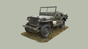 Old US-army Jeep - Download Free 3D model by eliasduda