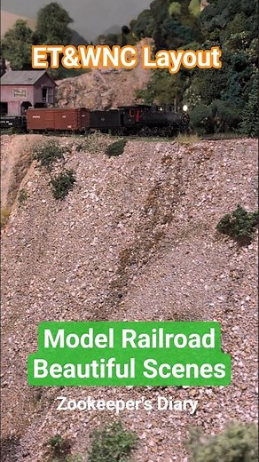 ET&WNC Tweetsie Steam Locomotive Wilcox Fill Shell Creek TN Railroad Model HO scale train layout