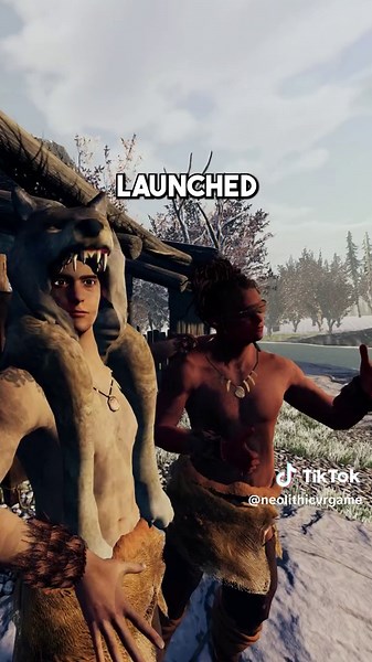 🏕️ Want to know how to play Neolithic Dawn? Head on over to the Patreon! Link is in the bio!🏕️ #indiegame #quest2 #vrgaming