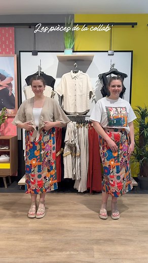 La collection Cache Cache Editions est la dose de pep's qui manquait à votre dressing !Nous avons collaboré avec l'artiste Naia Ceschin qui vous offre une véritable invitation au voyage avec des looks imprimés et colorés ✈️Lucie vous montre comment associer les différentes pièces entre elles 😍Vous aimez ? > https://bit.ly/4drsf4E | Cache Cache