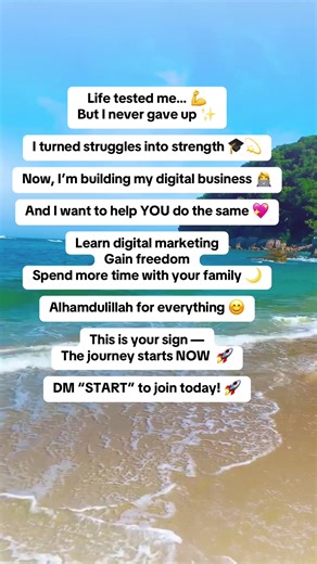✨ Hello and welcome to the journey! ✨ Welcome to my empire of digital marketing — a space built to empower and inspire. Whether you’re a single mum or dad, a stay-at-home parent, a 9–5 hustler, or a student dreaming of more — you’re in the right place. 💻📱💡 Here, we grow, learn and create digital freedom — together. 🌍🚀 #digitalmarketing #onlineincome #singlemomlife #sidehustle #success