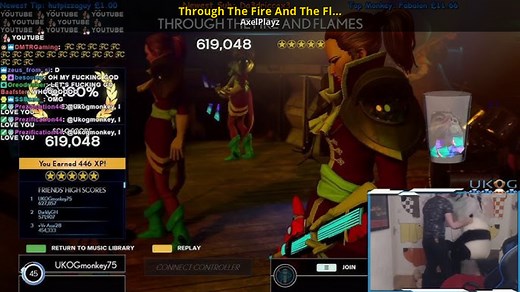 Through The Fire And The Flames Mod for Friday Night Funkin' | FNF Mods