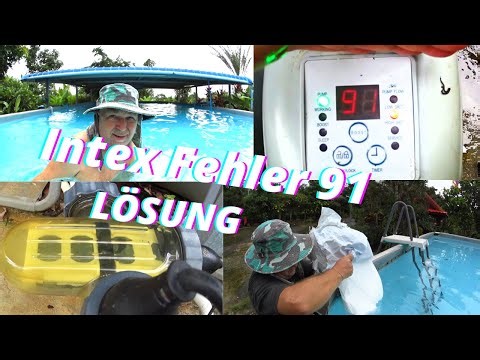 INTEX Salzwasser Pool. Wie kannst du den Fehler 91 Low Salt beseitigen? Welche Ursachen liegen vor?