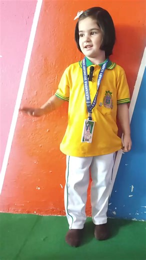 Little Sofiya from class Nursery. Prepared by *Miss hinna*. #followers. #everyone #Alexandrians | Alexandra Sec.School Kupwara