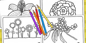 Flowers Colouring Sheets