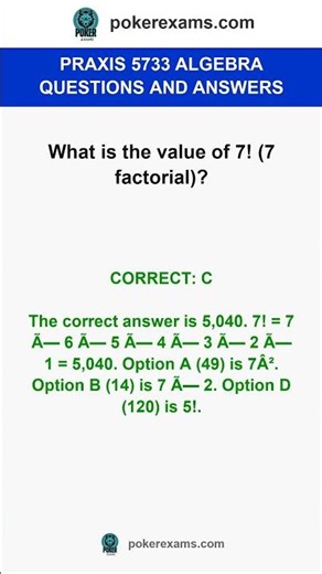 Praxis 5733 Algebra Questions & Answers ✅ Easy Step-by-Step #Praxis5733 #MathPrep #praxistipps