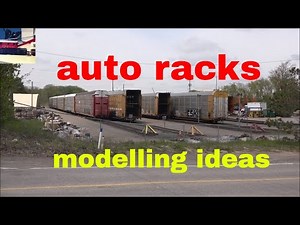 How to model auto racks,auto rack facilities for your model train layout