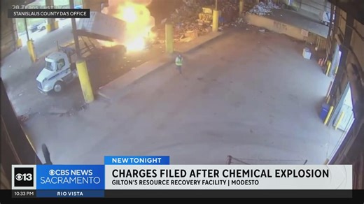 Video shows chemical explosion at Modesto waste facility; charges filed