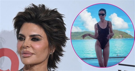Lisa Rinna's Assets Nearly Pop Out as She Dances Around in Tiny Bathing Suit: Watch