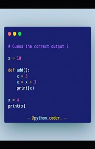 Python Programming on Instagram: "Tell me in comments 👇 Follow 👉 @python.coder_ for more... #developer #development #coder #coding #computer #internet #java #javascript #python #html #webdevelopment #website #programming #programmer #linux #windows #google #microsoft #learn #free #computerscience #jobs #laptop"