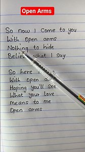 Journey- Open Arms song lyrics #openarms #Journey #lyrics