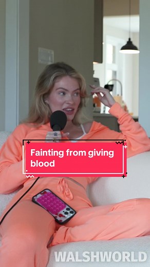 Do you faint giving blood too? #podcast #fyp #walsh