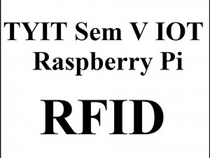 TYIT: IOT: Raspberry Pi - RFID