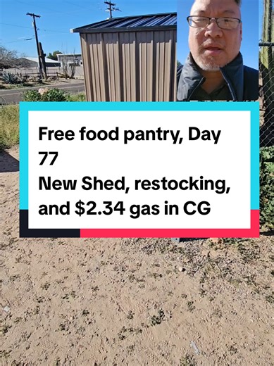 Free Food Pantry Restocking and New Shed Updates