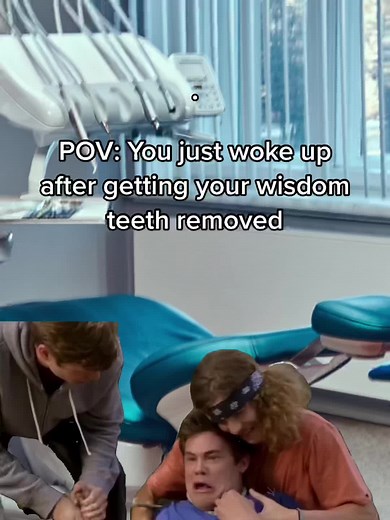 When you wake up from anesthesia after getting your wisdom teeth removed, feeling very confused🤣 What was your experience like?👀#jeffersondental #dentaltok #wisdomtooth #ToothlessAndTerrified #AnesthesiaAntics#CapCut