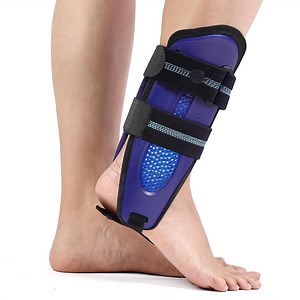 Velpeau Ankle Support Brace for Men & Women, Ankle Stabilizer, Stirrup Splint for Sprains, Tendonitis, Volleyball, Basketball, Sprained Ankle, Reversible Left & Right Foots, One Size(Foam Pad, Blue)