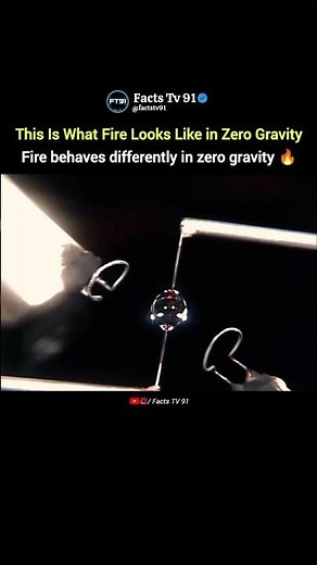 This Is What Fire Looks Like in Zero Gravity 😯🔥