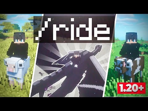 ✅ How to RIDE Any Mob in Minecraft 1.20 & 1.20.1 😄 All mobs: Ender Dragon [Java/Bedrock⚠️]