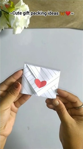 Cute Gift Packing Idea 🦋🥰 Birthday Gift 🎁 #shorts #gift #diy #craft #papercrafttutorial
