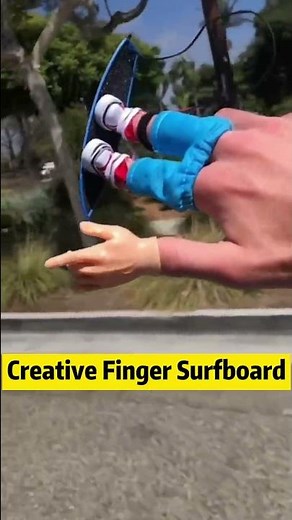 Creative Finger Surfboard—Practice surfing with your fingers