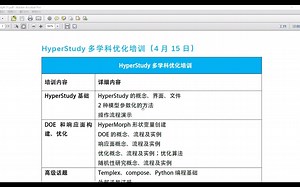 HyperStudy基础教程