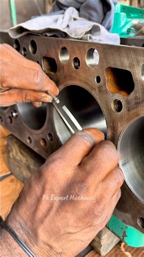Engine Building 101: Ring Sizing #shortsfeed #automobile #mechanic #viral