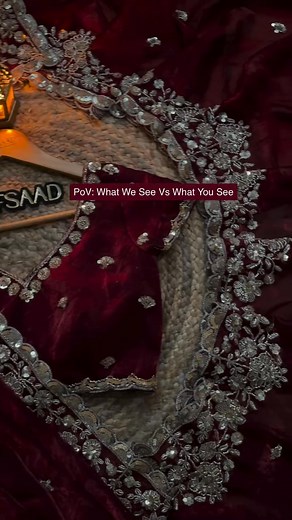 210 reactions · 49 comments | ✨ Stardust Maroon Handwork Saree ✨ Step into elegance with a masterpiece crafted for the modern bride. Where tradition meets timeless glamour, and every shimmer tells your story.  Be your own Stardust — where elegance meets eternity. | Girl's Fashion | Facebook