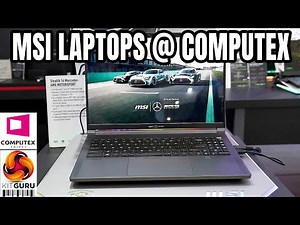 Computex 2023: MSI laptop showcase - Mercedes AMG!