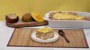 Mango trifft Kekse: Ein cremiges Schichtdessert, das ohne Backen gelingt