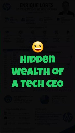 HP CEO Lifetime Wealth Journey 💰 From Engineer to Billionaire?