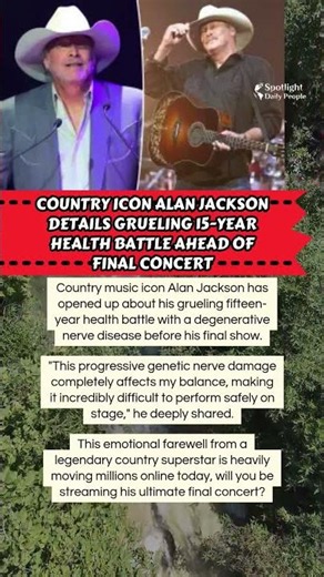 🤠Alan Jackson's Final Show Due To Illness!🎸